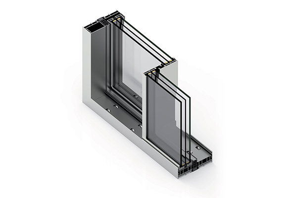 2 track Sliding Window Aluminium Section