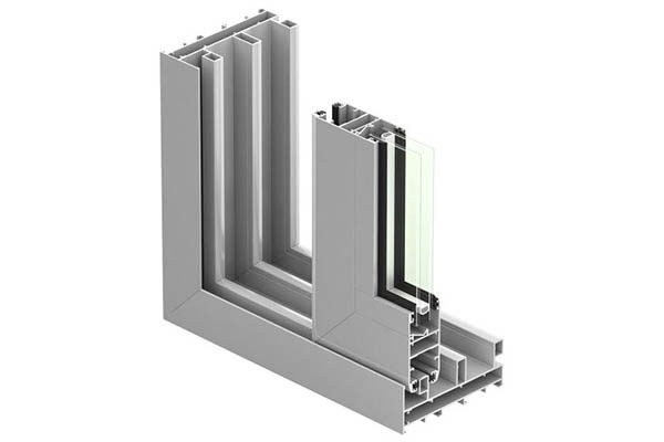 3 track sliding window aluminum section