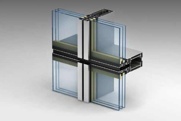 Semi-Frameless Glass Curtain Wall