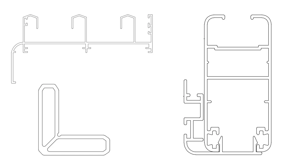 aluminium ladder profile drawing