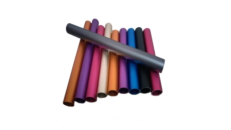 round aluminium extruded tube color