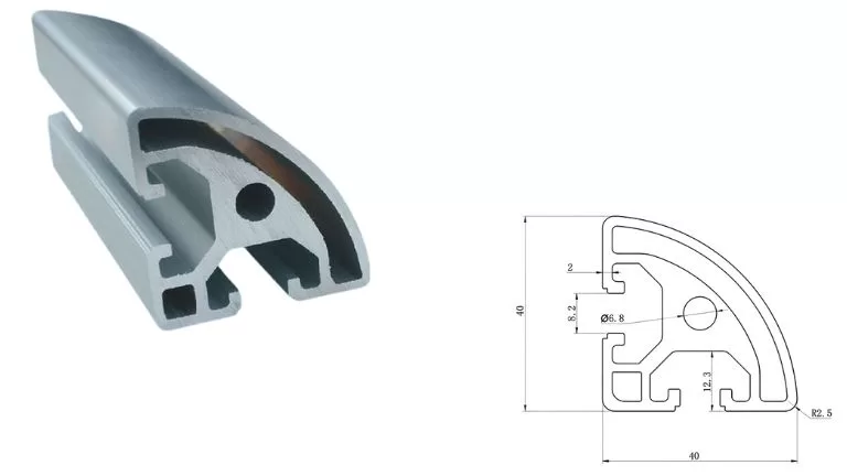 Aluminum T-slot 4040R