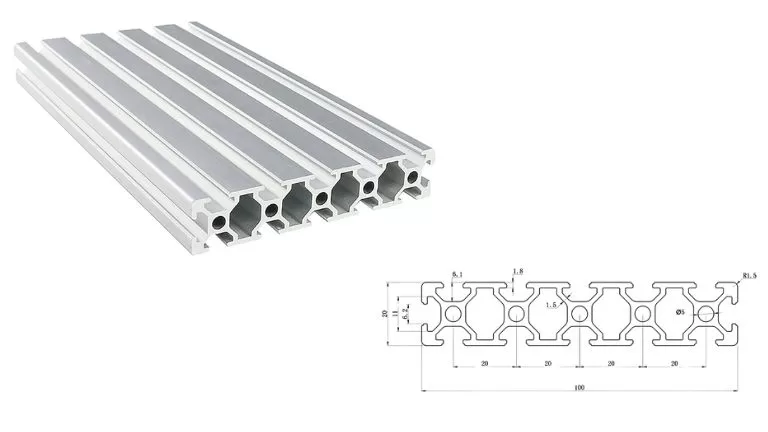 aluminum T-slot 20100