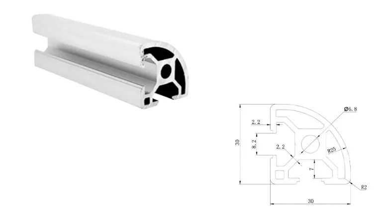 aluminum T-slot 3030R