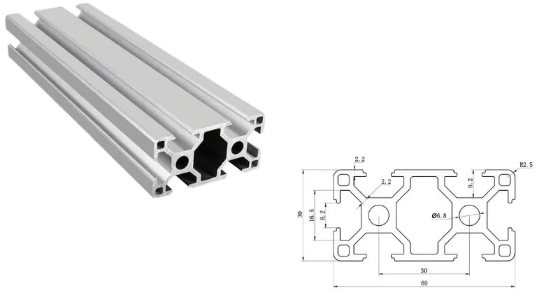 aluminum T-slot 3060