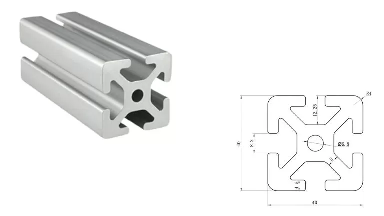 aluminum T-slot 4040 F