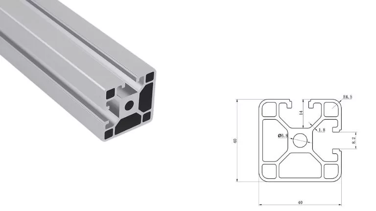 aluminum T-slot 4040H