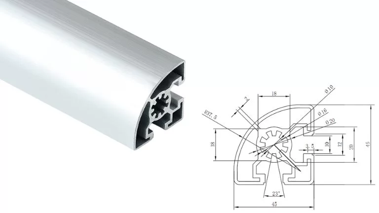 aluminum T-slot 4545R