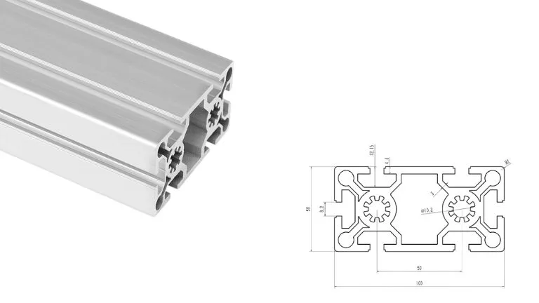 aluminum T-slot 50100 B