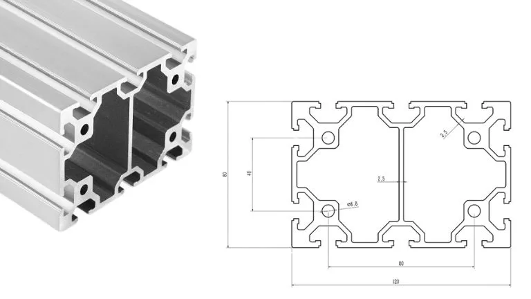 aluminum T-slot 80120