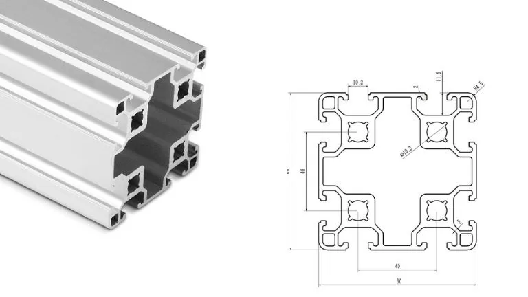 aluminum T-slot 8080 B