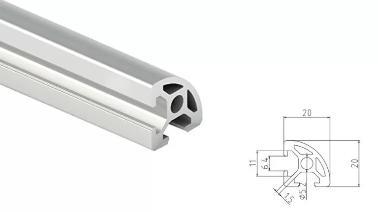 Aluminum T-slot 2020R