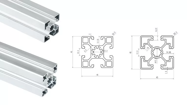 aluminum T-slot 4545