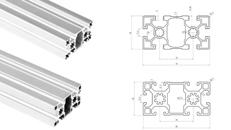 aluminum T-slot 4590