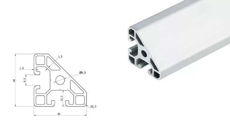 aluminum T-slot 4040R B