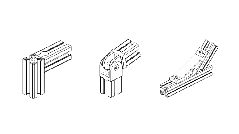 Aluminum T-slot Assembly Corner Bracket