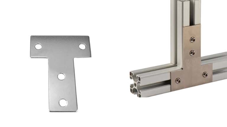 t-shaped corner connector plate