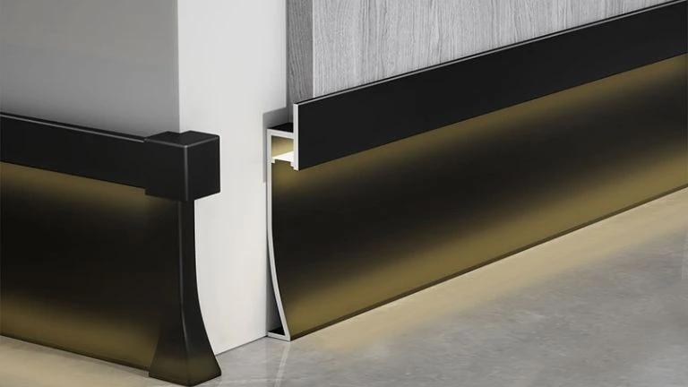 Aluminium Skirting Board with Lighting