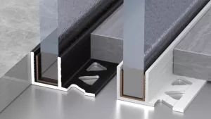 Profilés de douche en aluminium en forme de F