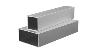 sección de caja de aluminio