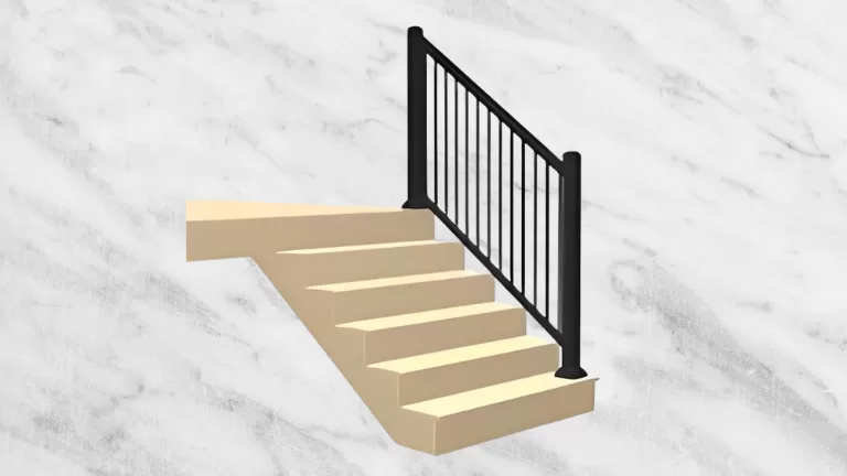 Aluminum stair railing