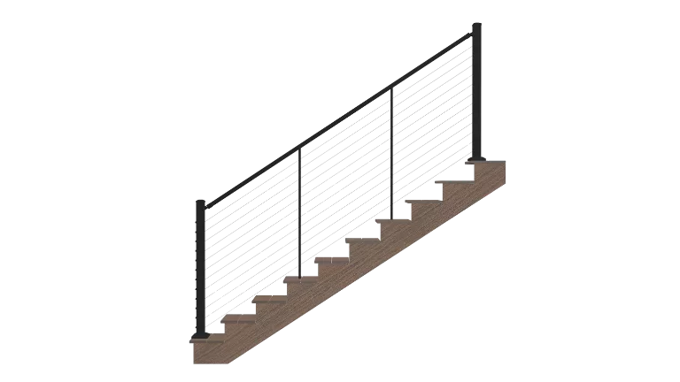 Aluminum stair railing(11)