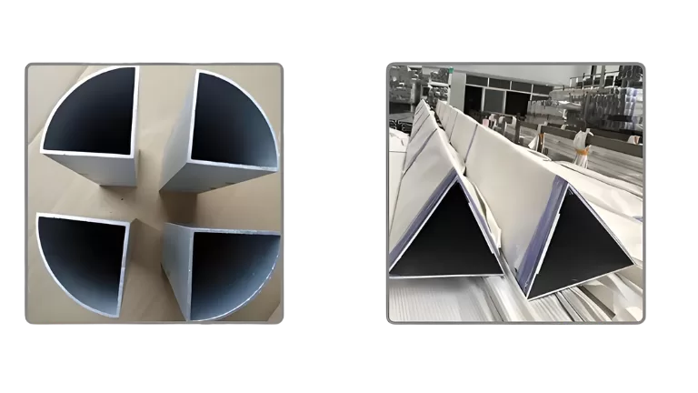triangle aluminum tube