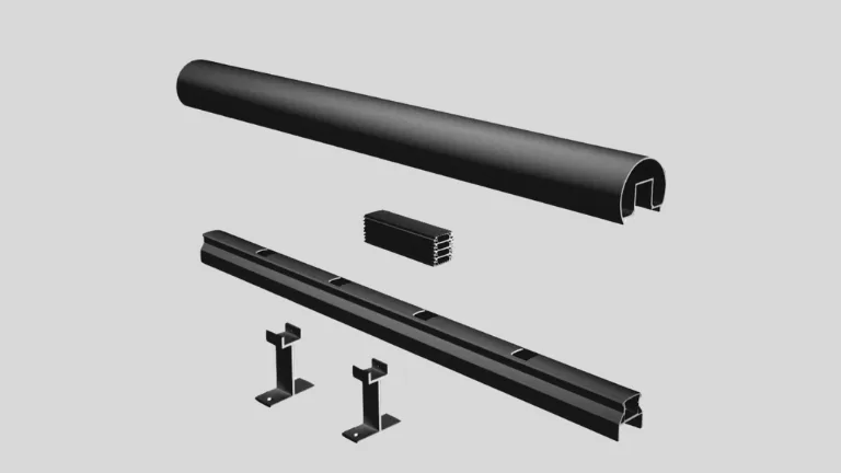 black stair railing(4)