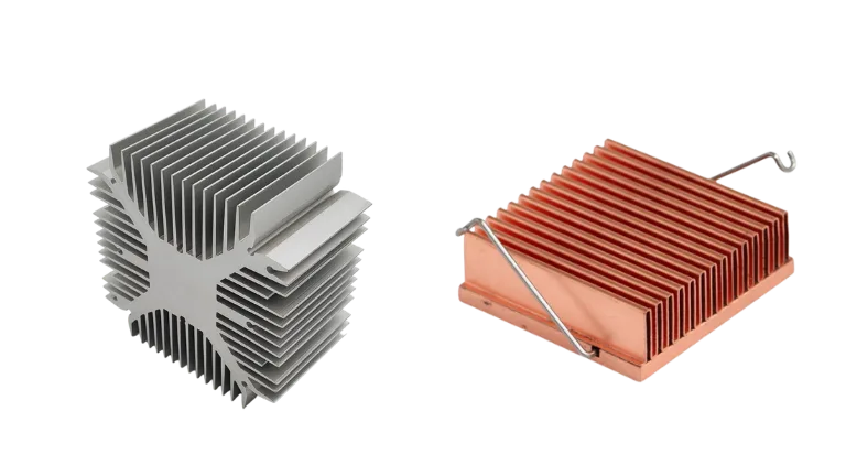 Disipador de calor de aluminio frente a cobre